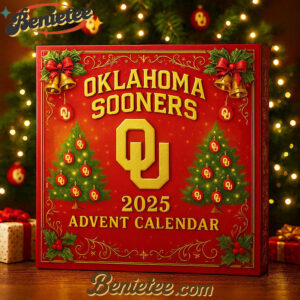 2025 Oklahoma Sooners football Advent Calendar, Christmas Countdown Advent Calendar Gift Box with 24 Acrylic Ornaments