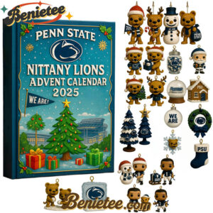 2025 Penn State Nittany Lions Advent Calendar, Christmas Countdown Advent Calendar Gift Box with 24 Acrylic Ornaments