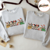 Embroidered Mickey And Friend Christmas Sweatshirt, Disney Christmas Embroidered Shirt, Mickey Minnie Donald Goofy Pluto Xmas, Disney Xmas