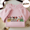 Embroidered Mickey And Friend Christmas Sweatshirt, Disney Christmas Embroidered Shirt, Mickey Minnie Donald Goofy Pluto Xmas, Disney Xmas