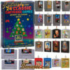 24 Classic Cartridge Game Advent Calendar 2025, Christmas Countdown Advent Calendar Gift Box with 24 Acrylic Ornaments