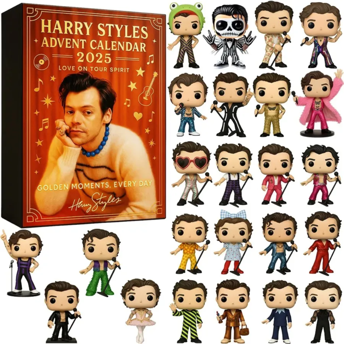Harry Styles Advent Calendar 2025, Christmas Countdown Advent Calendar Gift Box with 24 Acrylic Ornaments