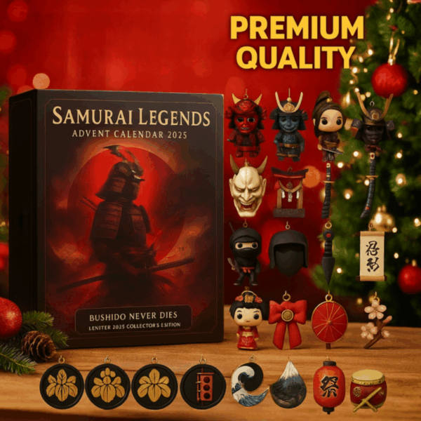 Samurai Legends Advent Calendar 2025 – Japanese Warrior Christmas Countdown Gift