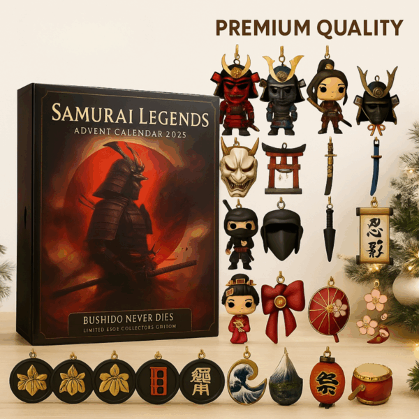 Samurai Legends Advent Calendar 2025 – Japanese Warrior Christmas Countdown Gift