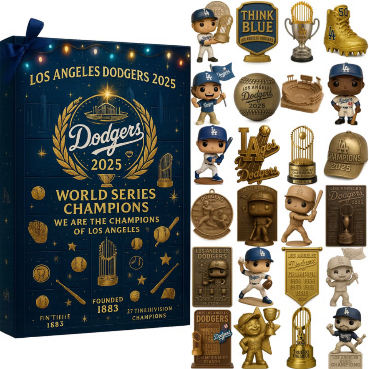LA Dodgers World Series Champions 2025 Advent Calendar