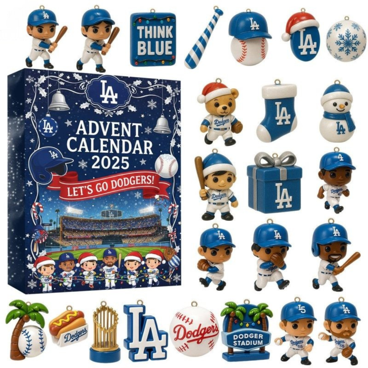 Los Angeles Dodgers Lets Go Dodgers Advent Calendar 2025