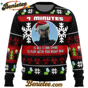 7 Minutes Albert Wesker Resident Evil Ugly Christmas Sweater