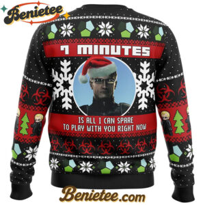 7 Minutes Albert Wesker Resident Evil Ugly Christmas Sweater