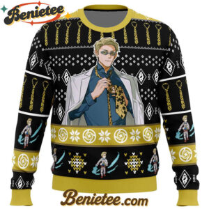 73 Sorcerer Nanami Kento Jujutsu Kaisen Ugly Christmas Sweater