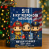 911 First Responder Memorial Advent Calendar, Christmas Countdown Advent Calendar Gift Box with 24 Acrylic Ornaments