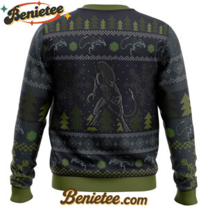 A Christmas Bug Hunt Xenomorph Ugly Christmas Sweater