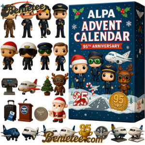 ALPA 95th Anniversary Advent Calendar, Christmas Countdown Advent Calendar Gift Box with 24 Acrylic Ornaments