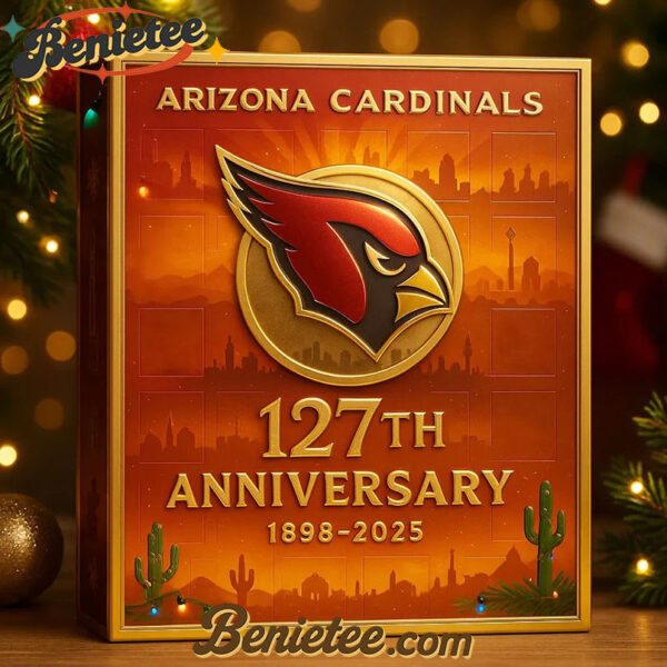 ARCD Arizona Cardinals Advent Calendar 2025 127TH ANNIVERSARY Christmas Gift, Christmas Idea, Christmas Countdown Advent Calendar Gift Box with 24 Acrylic Ornaments
