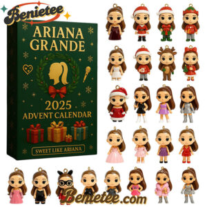 Ariana Grande Premium Advent Calendar 2025 CHRISTMAS GIFT, CHRISTMAS IDEA, Christmas Countdown Advent Calendar Gift Box with 24 Acrylic Ornaments