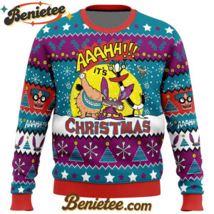 Aaahh!!! Real Monsters Nickelodeon Ugly Christmas Sweater