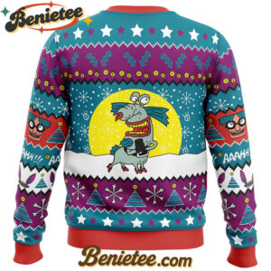 Aaahh!!! Real Monsters Nickelodeon Ugly Christmas Sweater