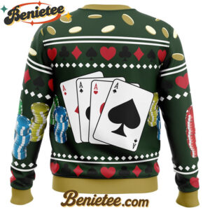 Ace Visconti Four Pips Dead by Daylight Ugly Christmas Sweater