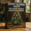 Advent Calendar 2025 The Gearhead's Christmas Garage, Christmas Countdown Advent Calendar Gift Box with 24 Acrylic Ornaments