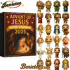 Advent of Jesus 2025 Advent Calendar A Faithful Countdown to Christmas, Christmas Countdown Advent Calendar Gift Box with 24 Acrylic Ornaments