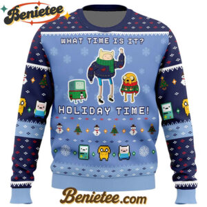Adventure Time Christmas Time Ugly Christmas Sweater
