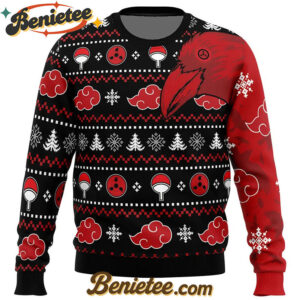 Akatsuki Itachi Symbolic Crows Christmas Sweater