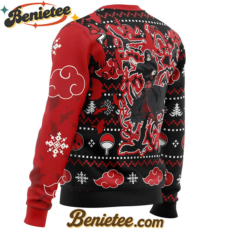 Akatsuki Itachi Symbolic Crows Christmas Sweater