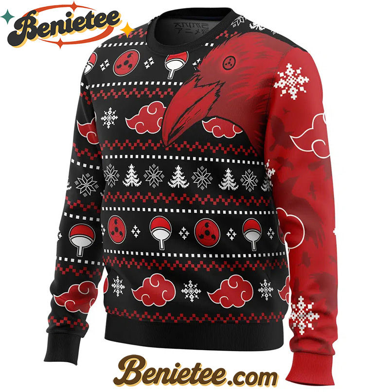 Akatsuki Itachi Symbolic Crows Christmas Sweater