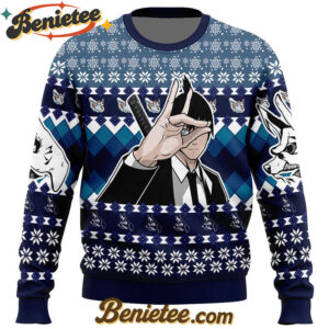 Aki Chainsaw Man Ugly Christmas Sweater
