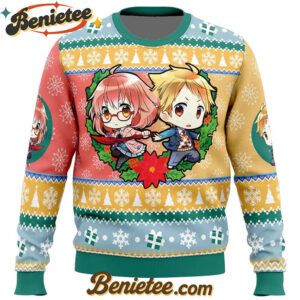 Akihito and Mirai Beyond the Boundary Ugly Christmas Sweater