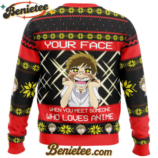 Akihito and Mirai Beyond the Boundary Ugly Christmas Sweater