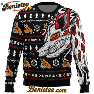 Aki's Fox Devil Chainsaw Man Ugly Christmas Sweater