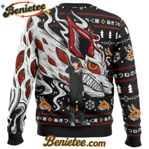 Aki's Fox Devil Chainsaw Man Ugly Christmas Sweater