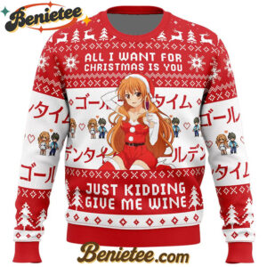 All I Want For Christmas Is You Golden Time Ugly Christmas Sweater