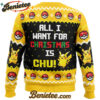 All I Want Pikachu Pokemon Ugly Christmas Sweater