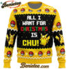 All I Want Pikachu Pokemon Ugly Christmas Sweater