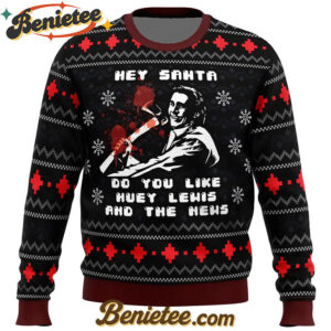 American Santa American Psycho Ugly Christmas Sweater
