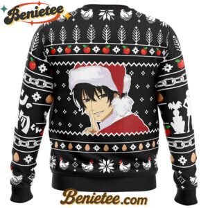 An Apple A Day Can Keep Santa Away If You Throw It Hard Enough My Little Monster Ugly Christmas Sweater