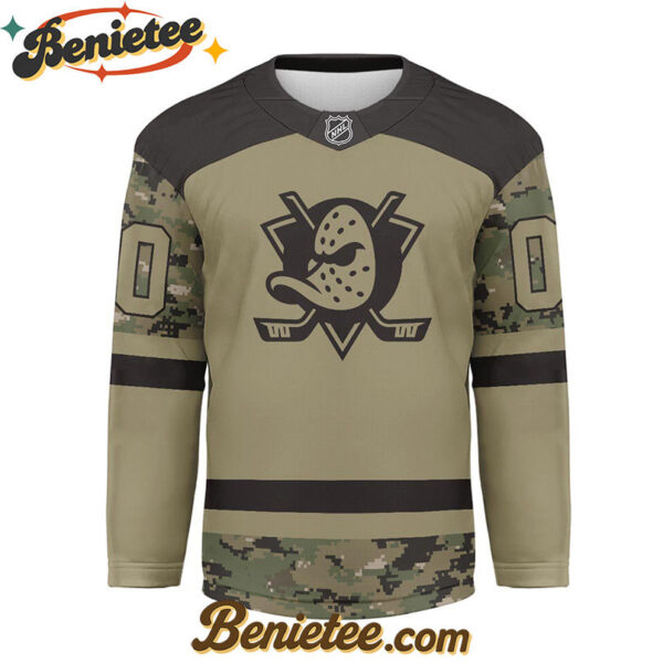 Anaheim Ducks - Premium NHL Camo Army Hockey Jersey