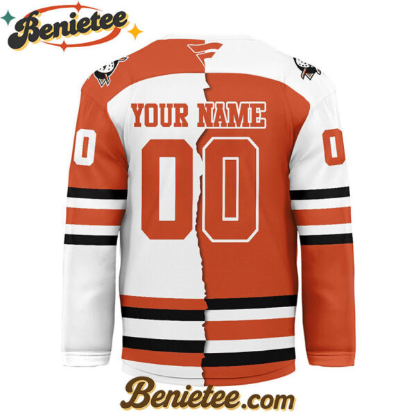 Anaheim Ducks - Premium NHL Personalized Split Color Hockey Jersey