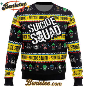 Anti-Hero Team Suicide Squad DC Comics Ugly Christmas Sweater