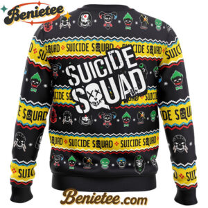 Anti-Hero Team Suicide Squad DC Comics Ugly Christmas Sweater