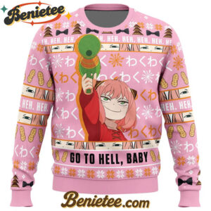 Anya Go To Hell Baby Spy X Family Ugly Christmas Sweater