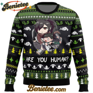 Are You Human Dororo Ugly Christmas Sweater