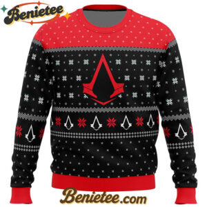 Assassins Creed Assassin Insignia Symbol Ugly Christmas Sweater