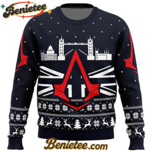 Assassins Creed London Bridge Ugly Christmas Sweater