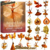 Autumn Leaf Ballerina Advent Calendar 2025, Christmas Countdown Advent Calendar Gift Box with 24 Acrylic Ornaments
