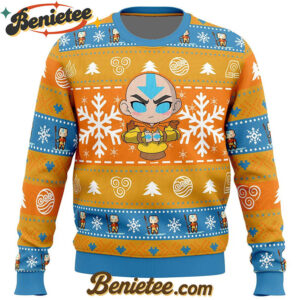 Avatar Aang Avatar The Last Airbender Ugly Christmas Sweater