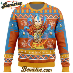 Avatar Aang Avatar the Last Airbender Ugly Christmas Sweater