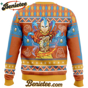 Avatar Aang Avatar the Last Airbender Ugly Christmas Sweater