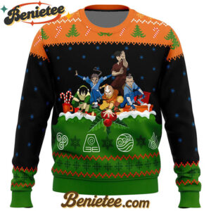Avatar the Last Airbender On the Chimney Top Ugly Christmas Sweater
